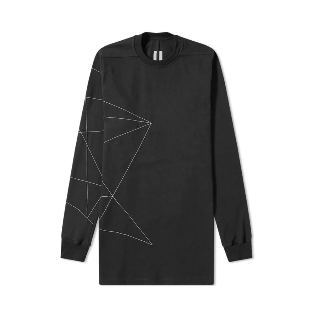Rick Owens Babel SS19 RARE Embroidered Sweatshirt size L Black Cotton Crew neck